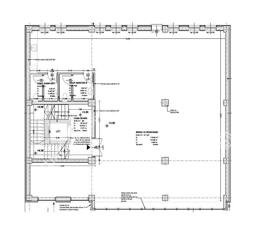 Spatiu birouri de 190 mp utili si 3 locuri parcare zona Garii din Sibi - Imagine principală: 5/11