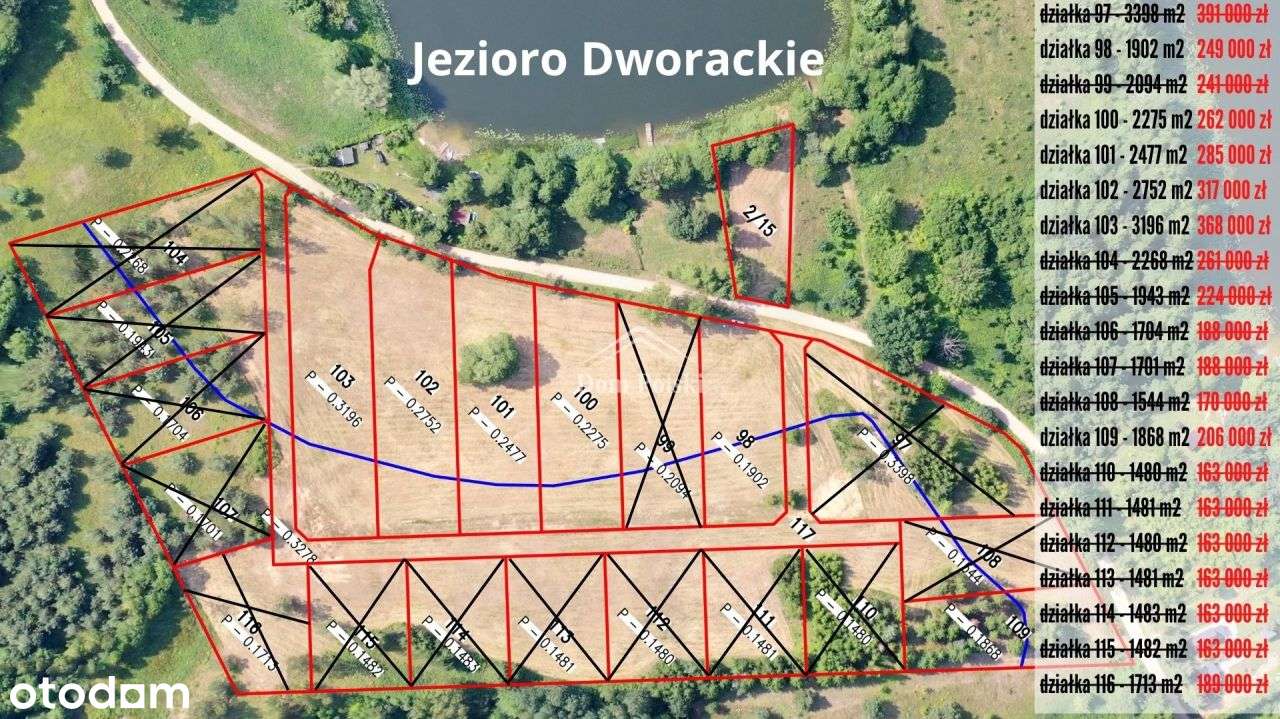 Kompleks 20 działek nad Jeziorem Dworackim - Pełny obrazek: 4/20