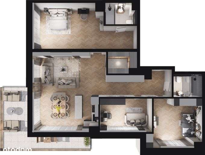 Ville Garden | mieszkanie 4-pok. | A.33 - Pełny obrazek: 4/10