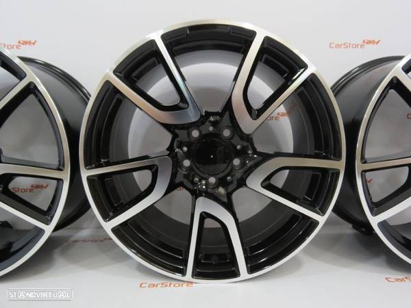 Jantes Look Mercedes AMG 18 x 8.5 et45 5x112 Preto + Polido - 1