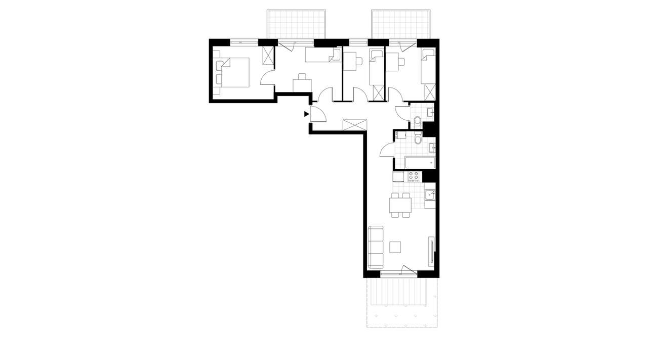 5-pokojowe mieszkanie 69m2 + ogródek Bez Prowizji - Pełny obrazek: 2/7