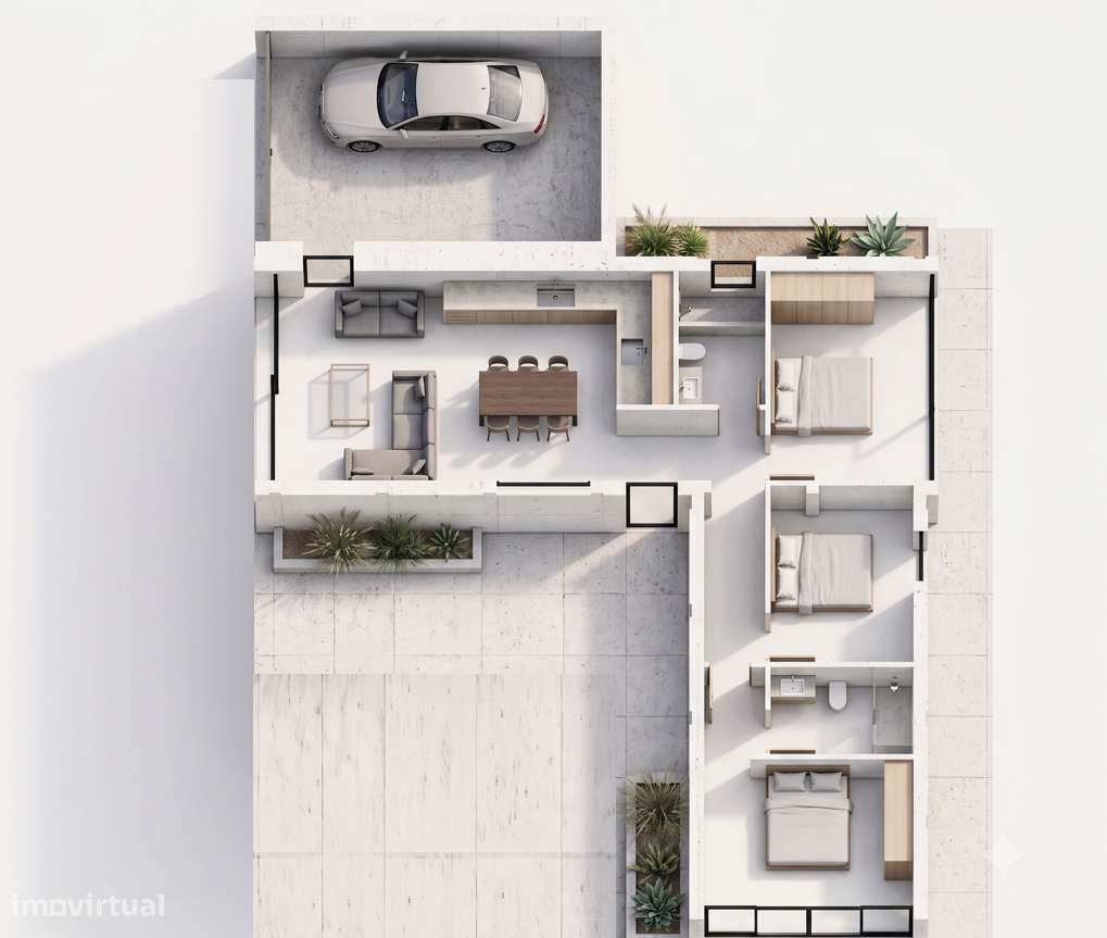 Moradia pré-fabricadas em betão armado á vista, melhor preço/qualidade