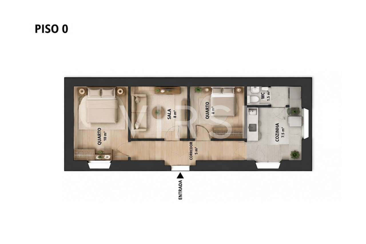 Moradia para remodelar a 3 min do ISCAC-39