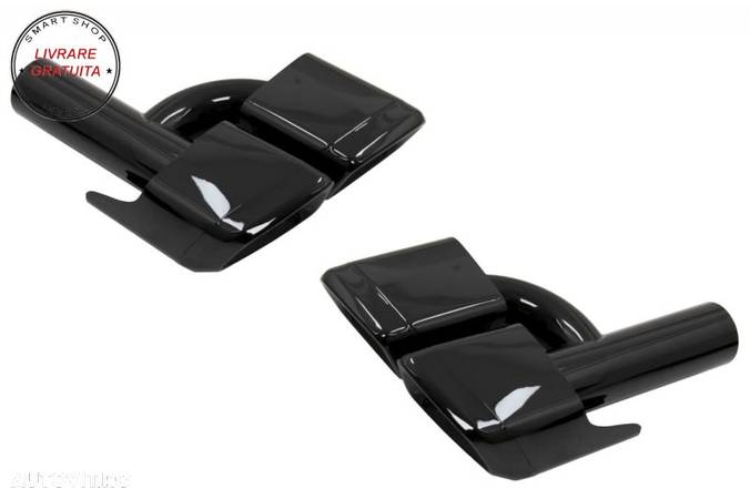 Pachet Exterior Complet cu Ornamente Evacuare Negre Mercedes E-Class W212 (2009-20- livrare gratuita - 15