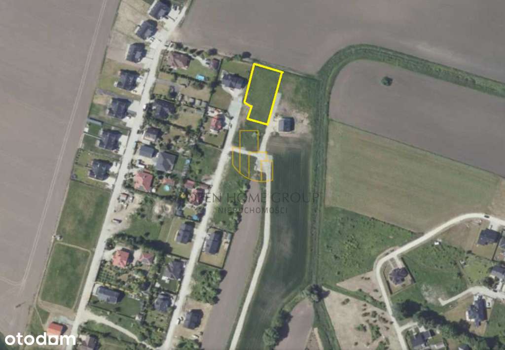 Żórawina, działka budowlana 1531 m2, media - Pełny obrazek: 4/6