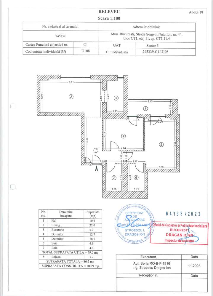 VANZARE APARTAMENT DE 3 CAMERE - ONE COTROCENI PARK-15
