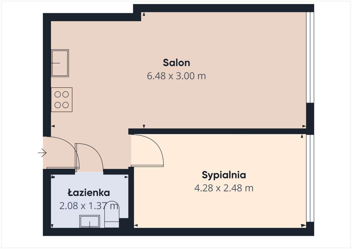 2 pokoje po generalnym remoncie!-13