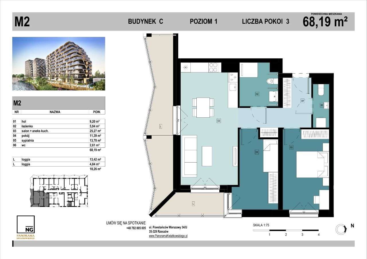 3 pokoje | NG Development| PK Lake | SPRAWDŹ - Pełny obrazek: 2/7