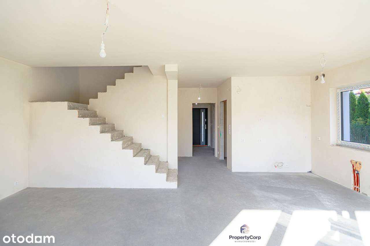 Dom w zabudowie bliźniaczej | Stan deweloperski | Garaż | Duży ogród-3