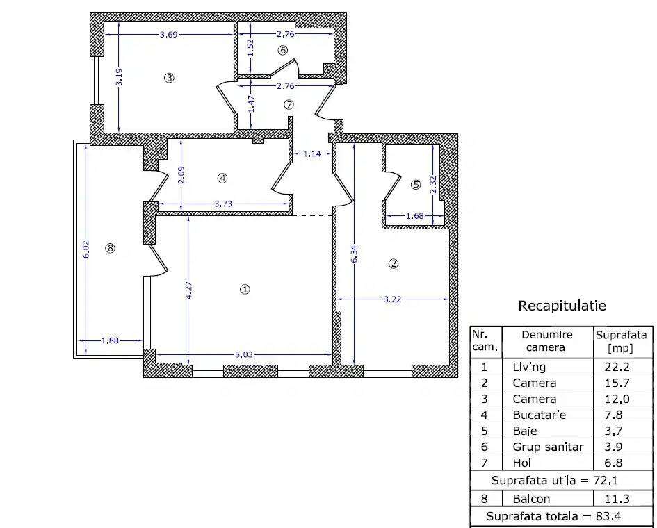 Apartament cu 3 camere The Suburb Buftea-17