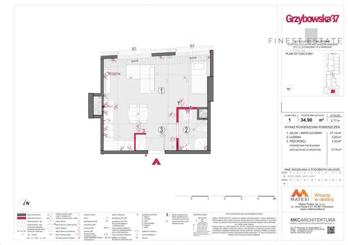 35 M2 | Doskonałe NA Najem | Rondo Onz-3