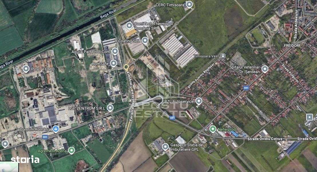 Teren 3031 Mp, zona industriala, acces facil la centura, Freidorf. - Imagine principală: 1/1