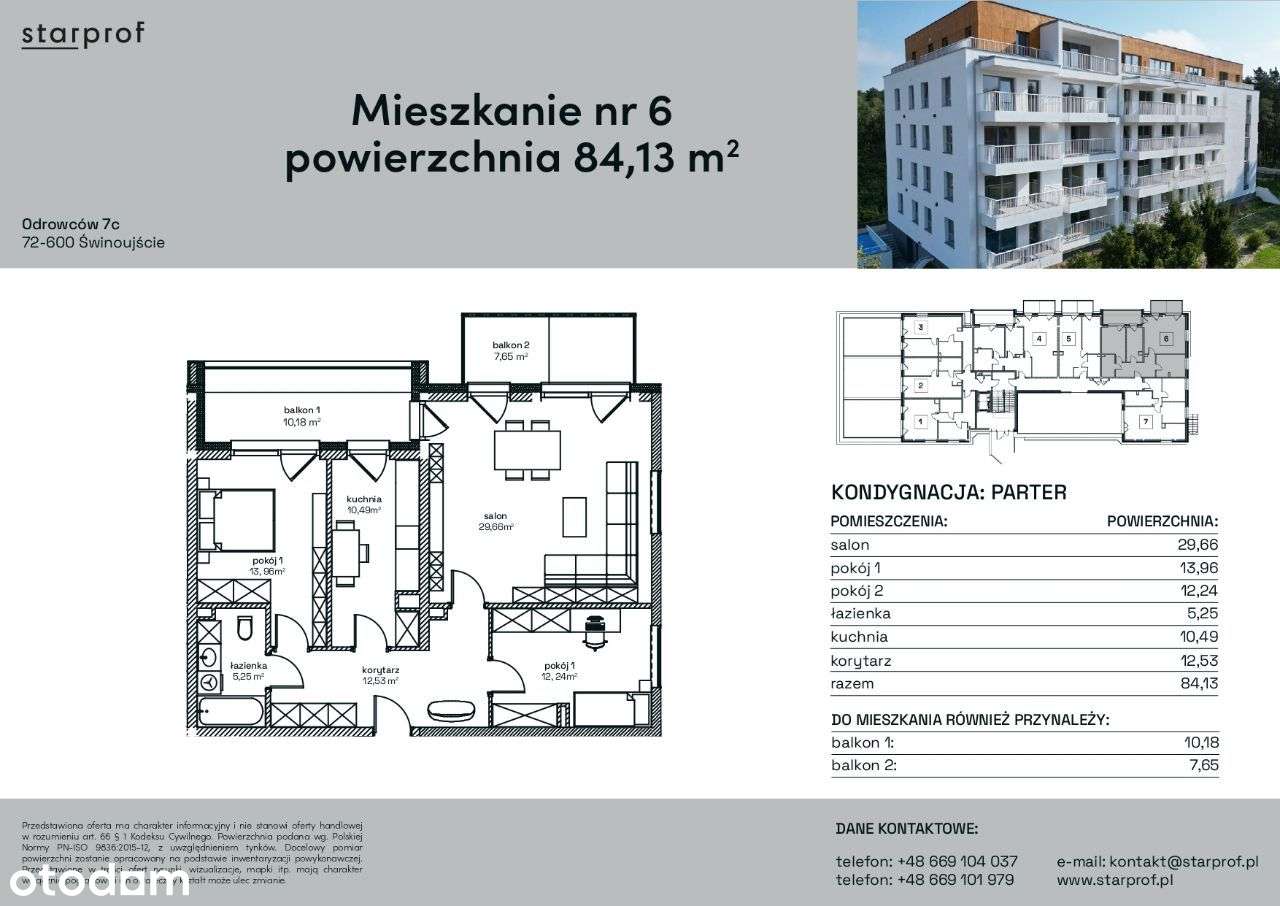 3-pokoje o metrażu 84,13m² z miejscem postojowym - Pełny obrazek: 5/5