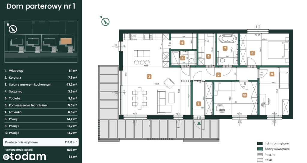 Dom parterowy | Gaj | 115m2 | ogród | prowizja 0% - Pełny obrazek: 5/20