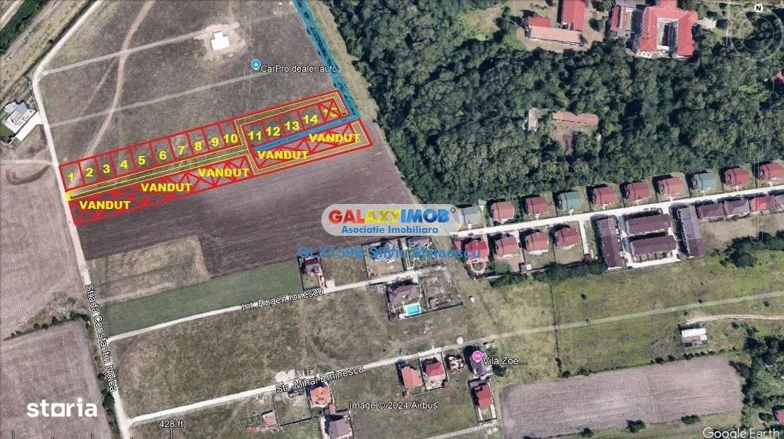 Otopeni 570 Mp (447 Mp Lotul+123 Mp cota de drum) str. C-tin Noica - Imagine principală: 5/5