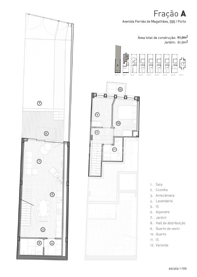 Apartamento T2  DUPLEX com terraço e garagem– Localização Central no P - Grande imagem: 4/13