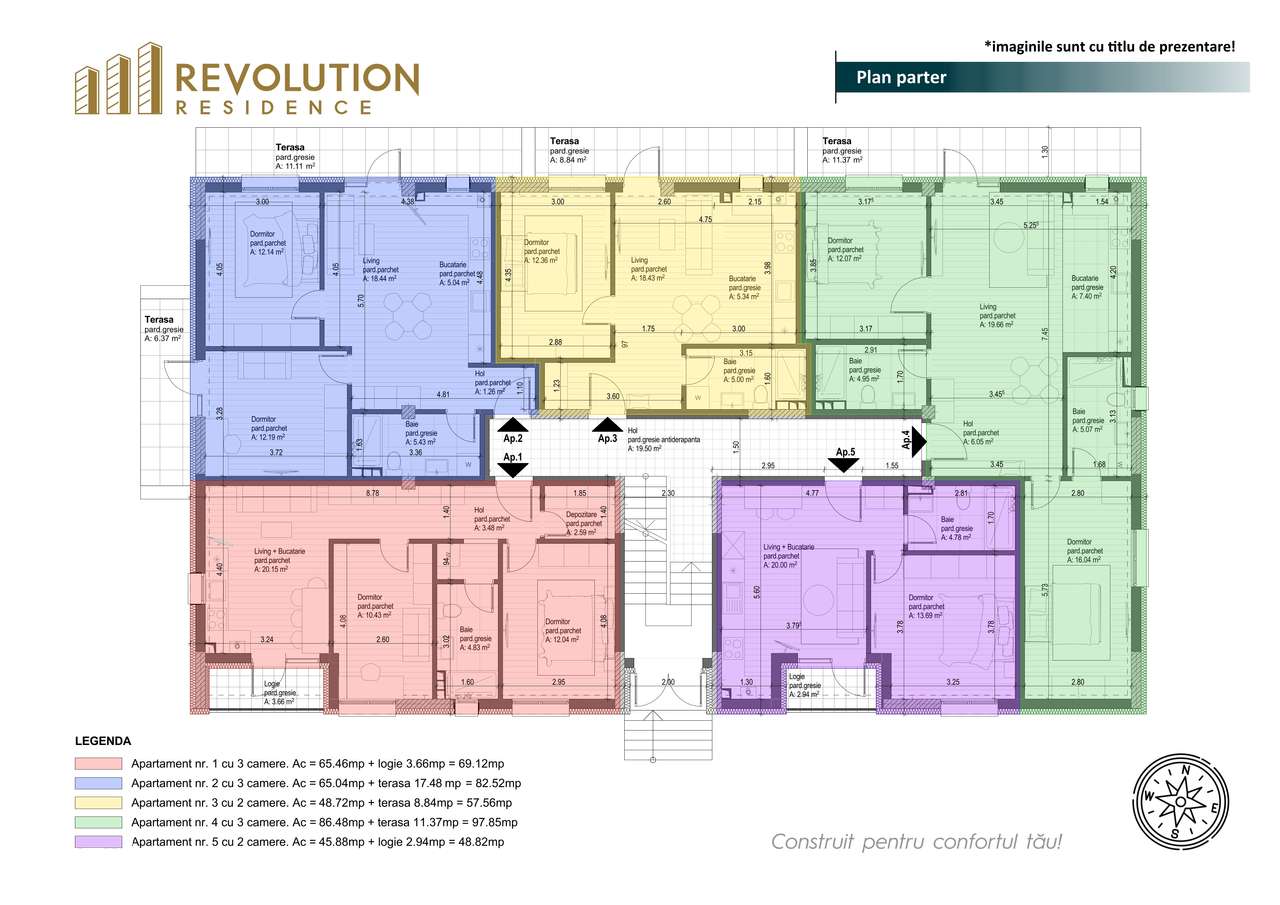 COMISION 0% - Apartamente 2 camere - Oltului 13C, Baia Mare - Imagine principală: 5/8