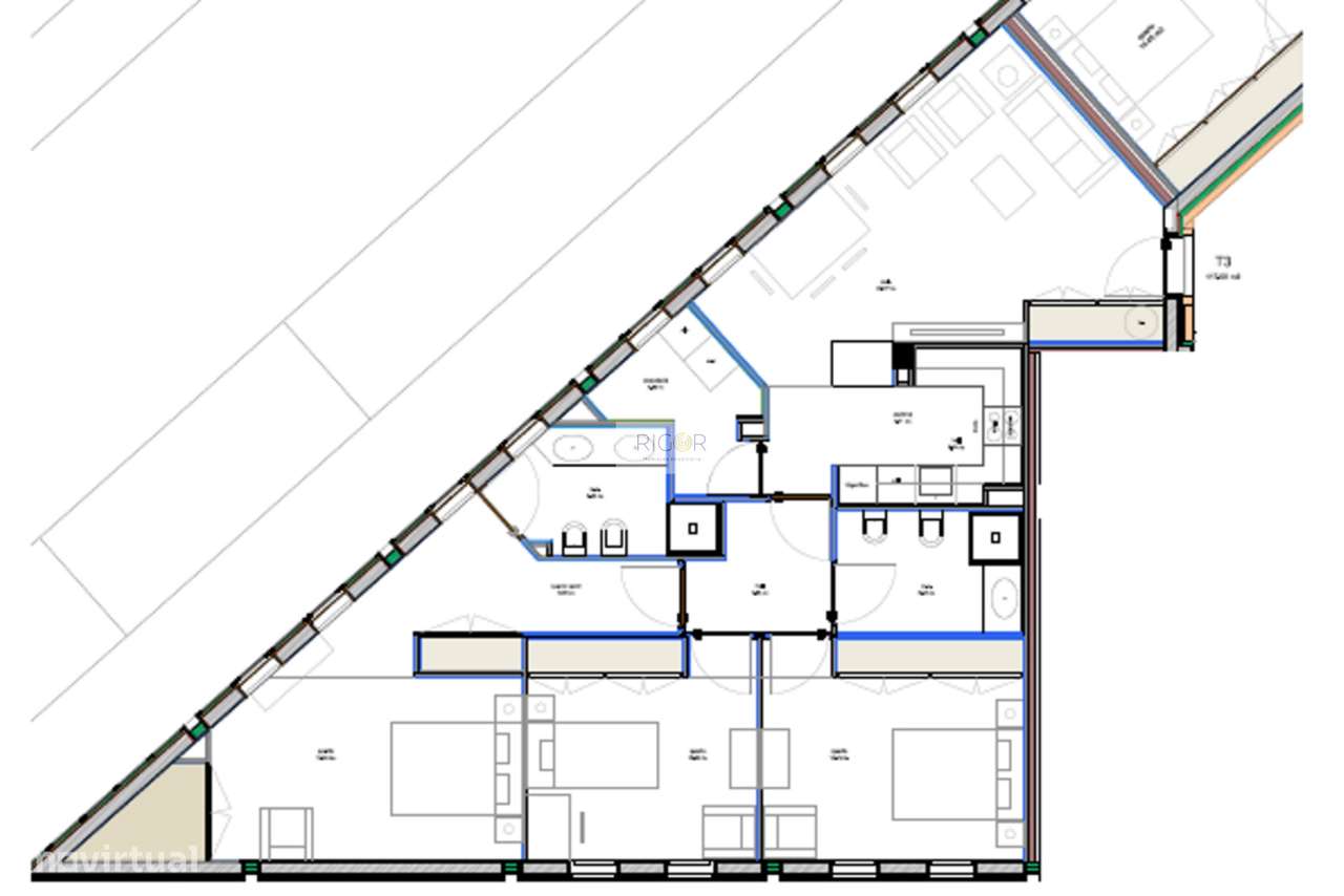 Apartamento T3 em Matosinhos, junto ao metro, pronto a habitar.-28