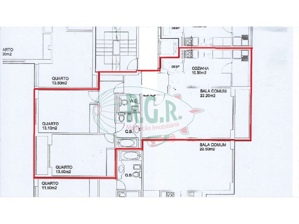 T2 C/ Lg Garagem e Arrúmos - Ao IC9/A43 - Grande imagem: 5/5