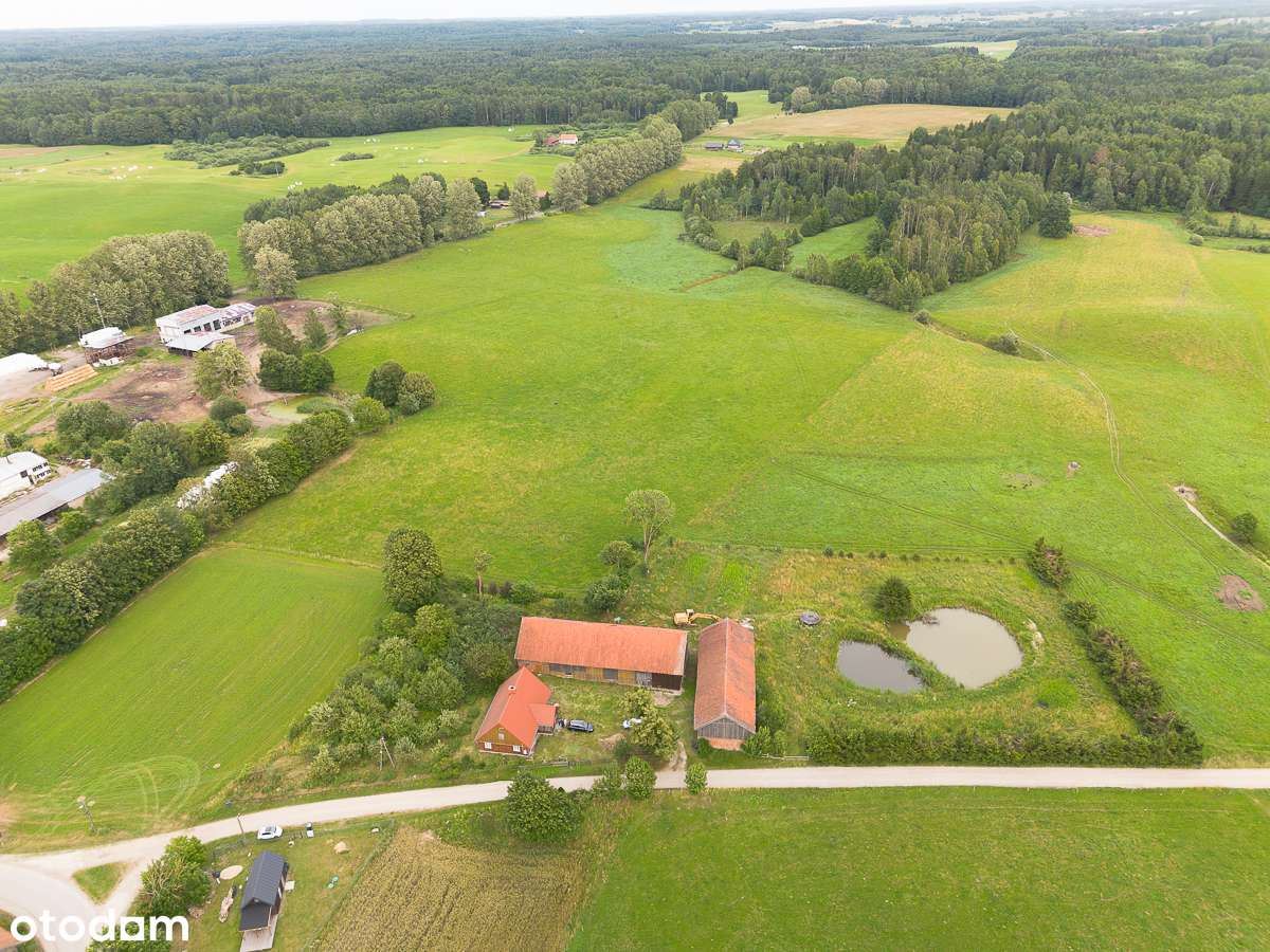 Siedlisko z duszą | 1,13 ha | 2 stawy | dom ok. 240 m² + bud. 670 m²
