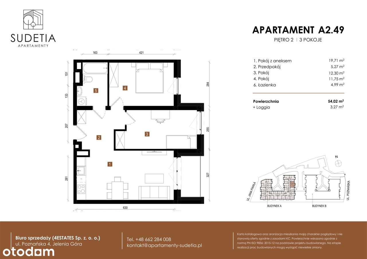 Apartamenty Sudetia | mieszkanie 3-pok. | A2.49 - Pełny obrazek: 2/8