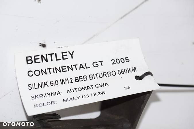 BELKA WSPORNIK CHLODNICY BENTLEY CONTINENTAL GT 3W - 3