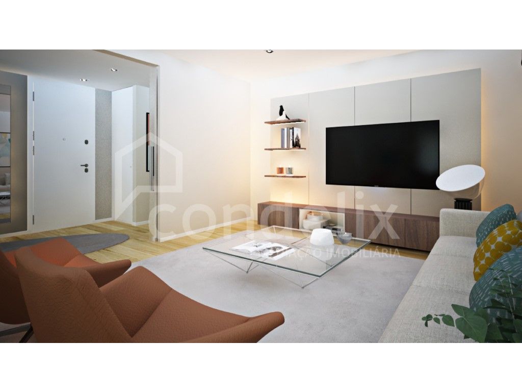 Apartamento T2 novo para venda no Centro da Maia