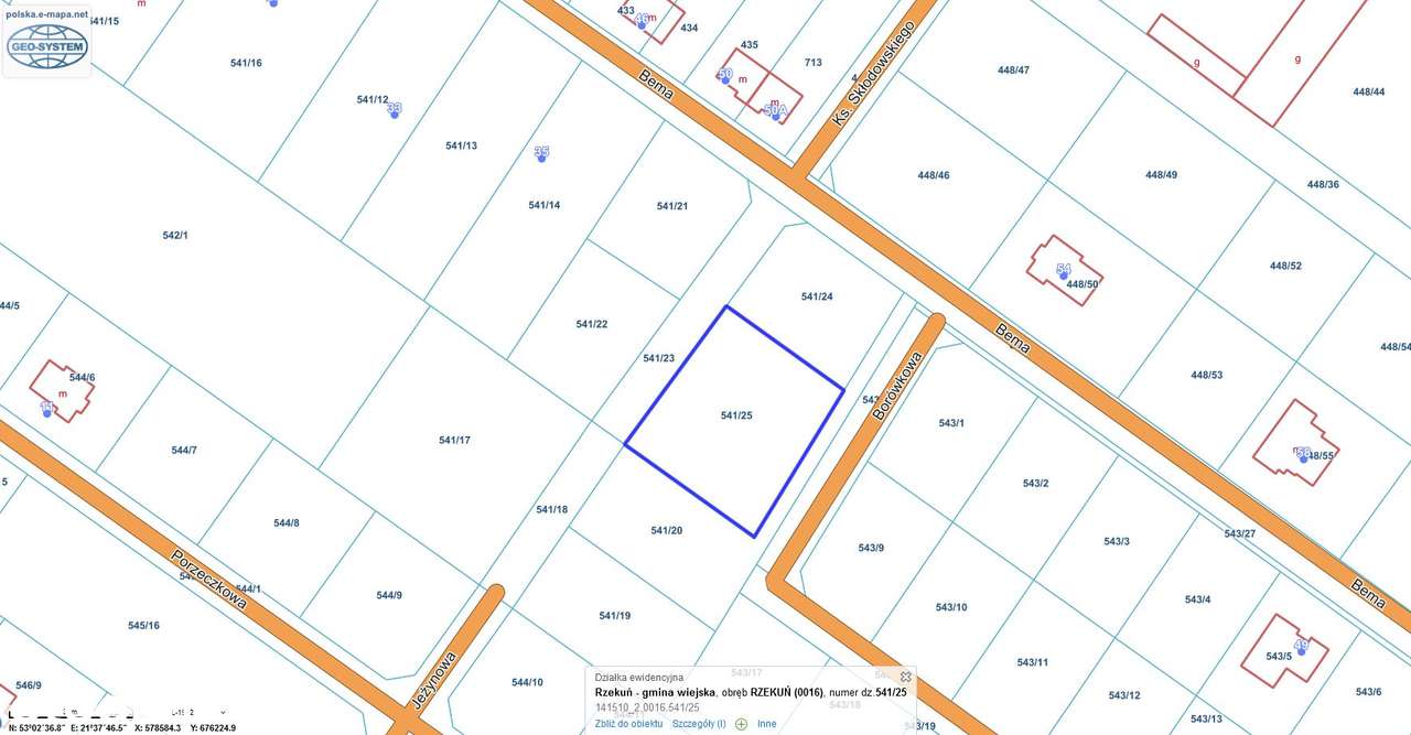 Sprzedam działkę - Rzekuń