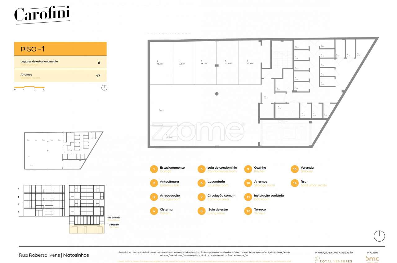 Carofini Apartamento T1 Terraço Matosinhos Sul (Fração A) - Grande imagem: 4/16