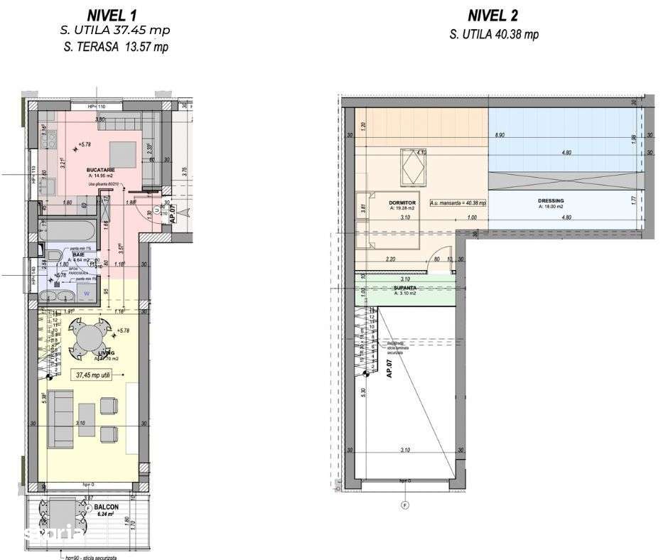 Penthouse de lux - nou, intabulat, mobilat si utilat - in Sibiu - Imagine principală: 2/11