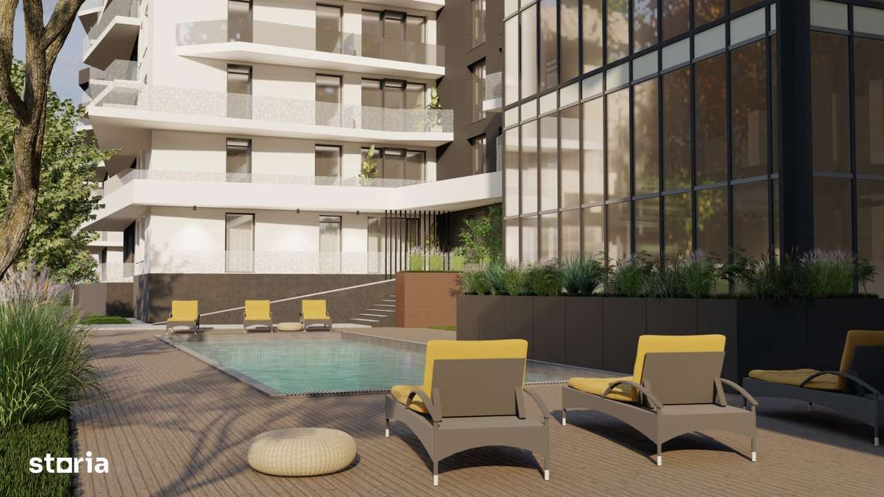 Apartament Nou 2 Camere Aparthotel + Picina Infinity (TVA 21 % Inclus) - Imagine principală: 4/9