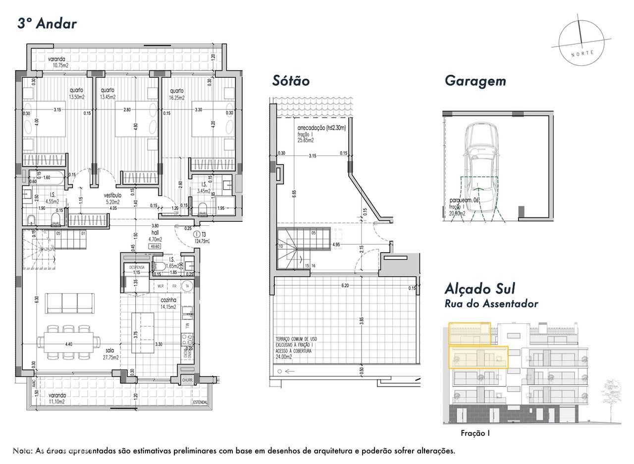 Apartamento T3 + 1 Duplex com Varanda Ampla e Garagem | Olive 344 – Pi-42