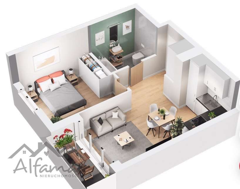 Przy Uczelni|Na Start|M.P w cenie!|2Pok+Balkon|Gotowe - Pełny obrazek: 4/8