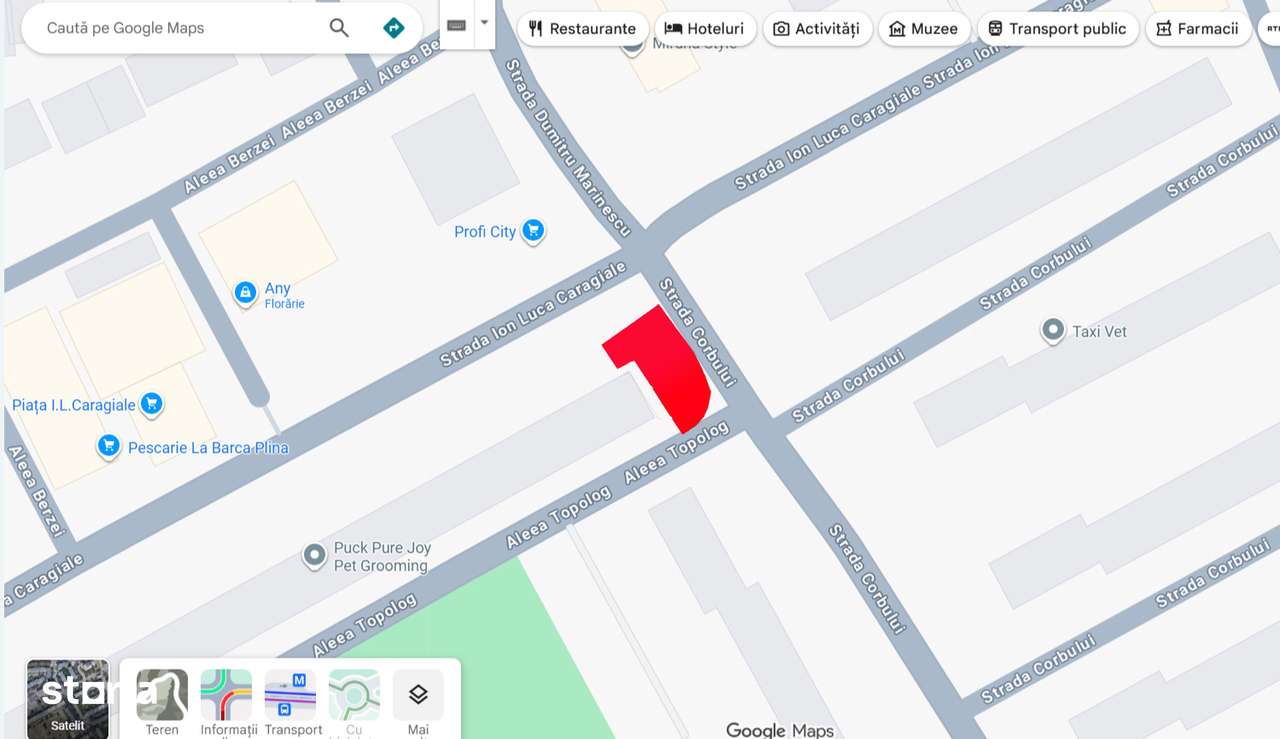 Teren de vânzare 212 mp – Str. Corbului / IL Caragiale Constanța - Imagine principală: 5/16