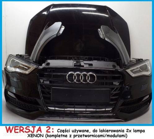 AUDI A3 SEDAN MASKA ZDERZAK LAMPA S-LINE - 3