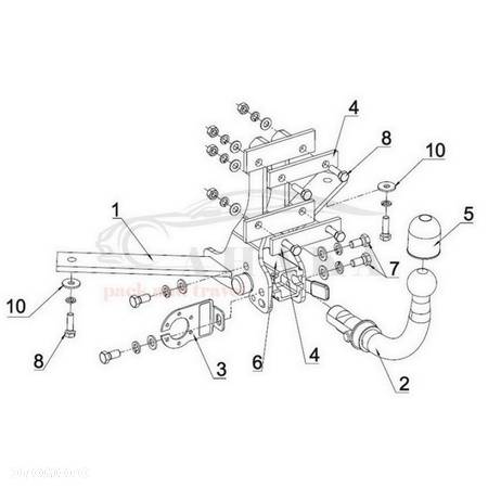 Hak Holowniczy Automat Do Saab 9-3 Kombi 2002-2010 - 3