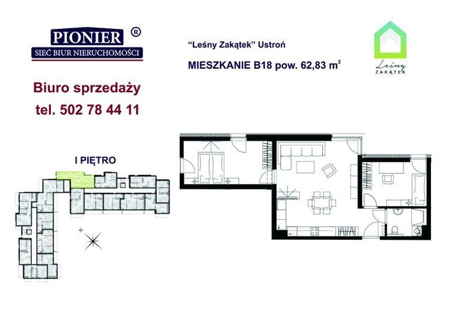 B18- apartament u podnórza Lipowskiego Gronia