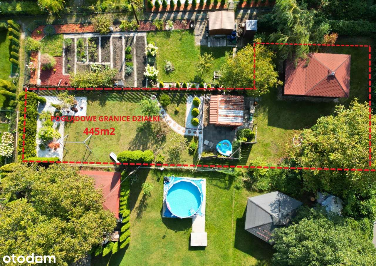 Piękna działka ROD z drewnianym domkiem  445m2 - Pełny obrazek: 5/8