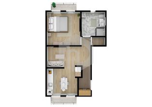 42mp utili- etaj 1 | Apartament 2 Camere | Calea Cisnadiei