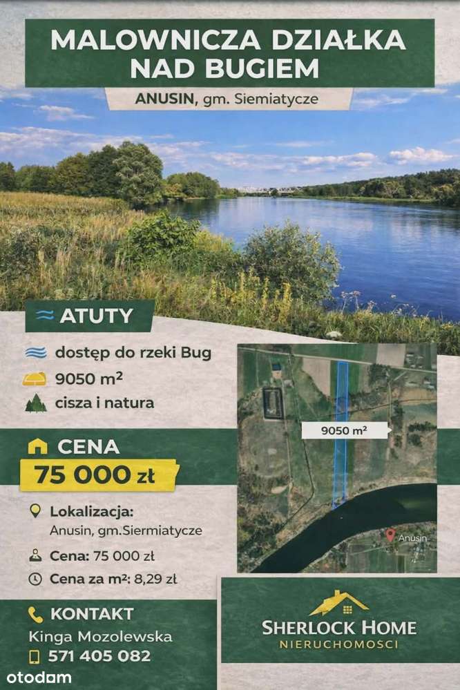 Malownicza Działka Nad Bugiem
