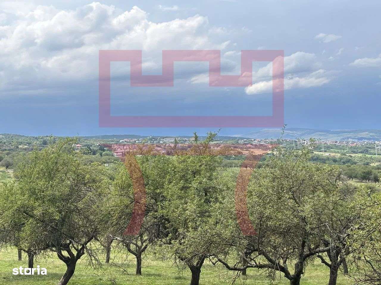 Teren  cu PUZ Feleacu 2.800mp parcelabil/ 4 utilități asfalt panorama-0