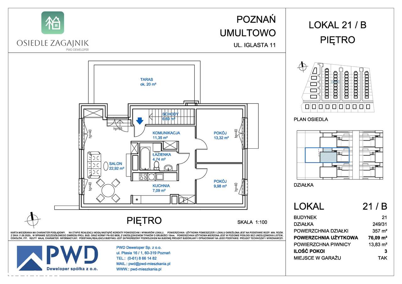 Osiedle Zagajnik | mieszkanie 3-pok. | 21/B - Pełny obrazek: 2/8