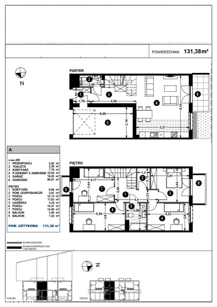 Nowoczesny szeregowiec w Miękini – funkcjonalny układ i ogródek-16