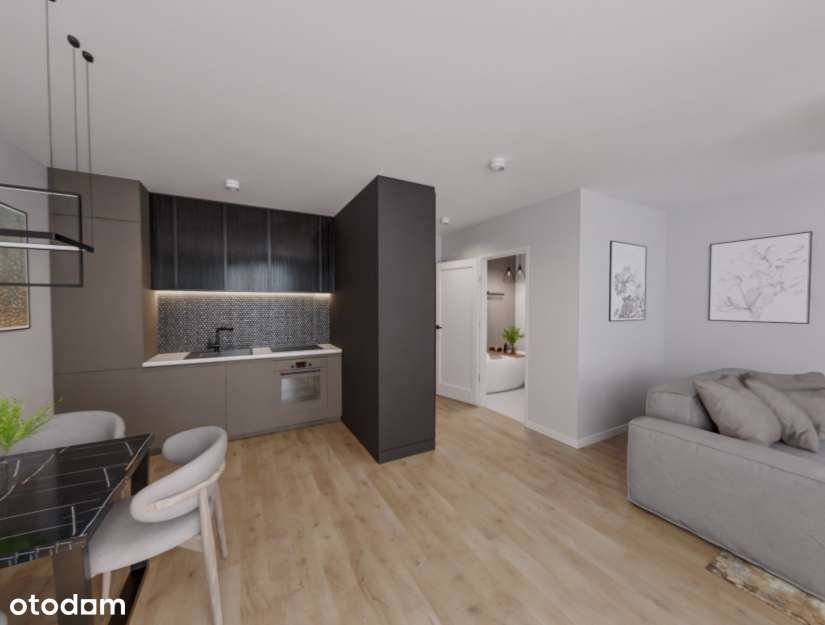 1-pokojowe mieszkanie 34,42 m2 + ogródek - Pełny obrazek: 2/10