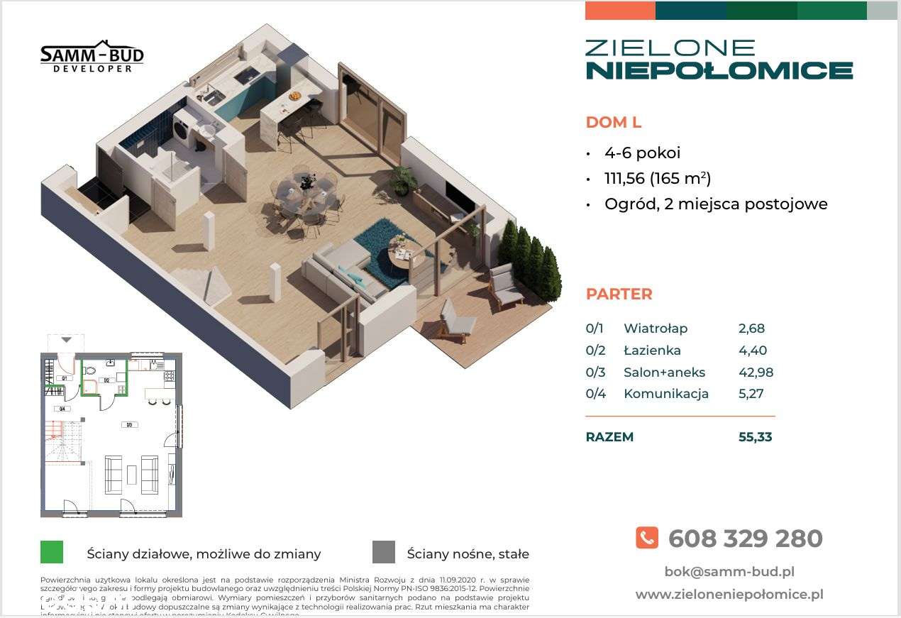 Wykończony Pod Klucz-Dom L-Duży Ogród-2m.postojowe-Zielone Niepołomice - Pełny obrazek: 5/25