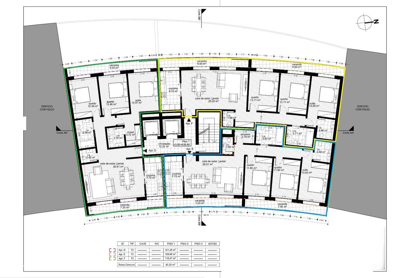 Apartamento T3 Venda em Repeses e São Salvador,Viseu - Grande imagem: 4/11