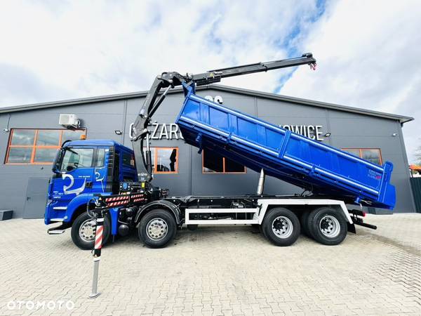 MAN TGS TGX 32.360 // E6 // 8x4 // wywrotka 3-str. Bordmatic + HDS HMF 1720 // świeżo sprowadzony // kiper kran crane żuraw - 4