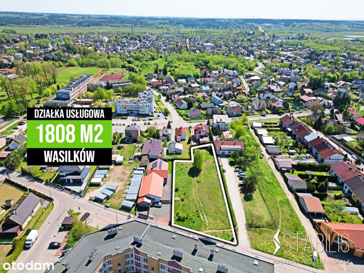 Działka pod Handel/usługi w Centrum Wasilkowa-2