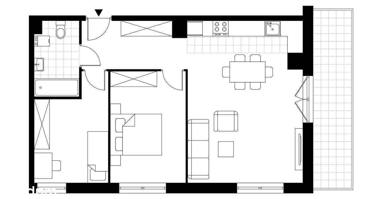 3-pokojowe mieszkanie 62m2 + balkon Bez Prowizji - Pełny obrazek: 3/8