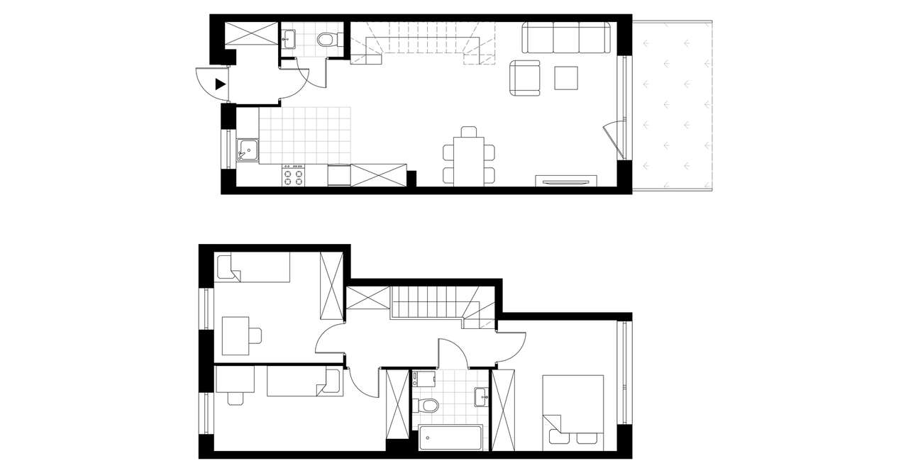 4-pokojowe mieszkanie 84m2 + ogródek - Pełny obrazek: 3/7
